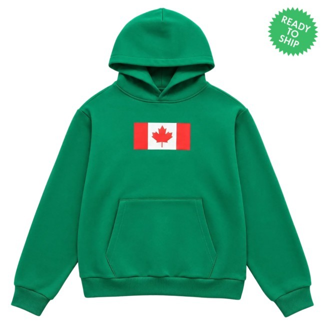 Official Slushy Noobz Merch Canada Hoodie - Green