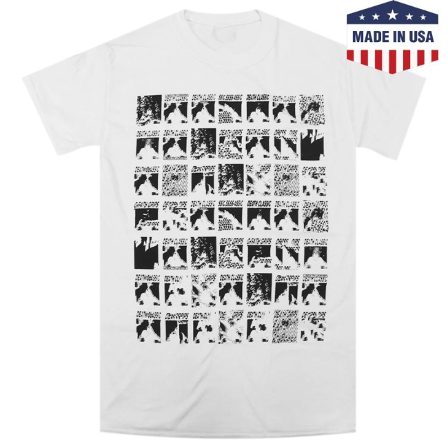 Official Death Grips Merch Death Grid White T-Shirt