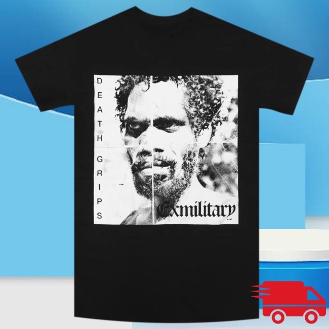 Official Death Grips Merch Exmilitary Black T-Shirt