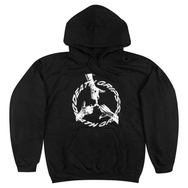 Official Death Grips Merch Peace Black Pullover Hoodie