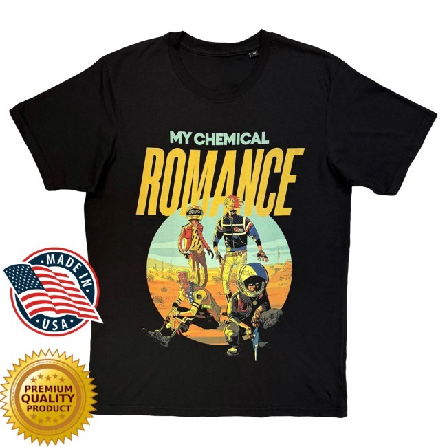 Official My Chemical Romance 'Desert Bikers' (Black) T-Shirt