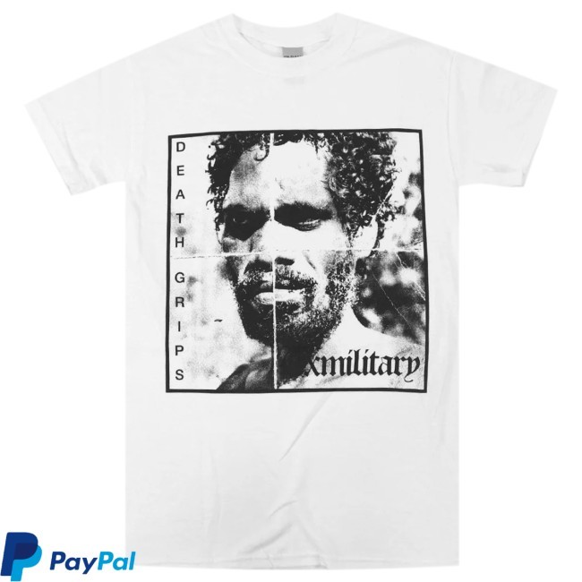 Official Death Grips Merch Exmilitary White T-Shirt